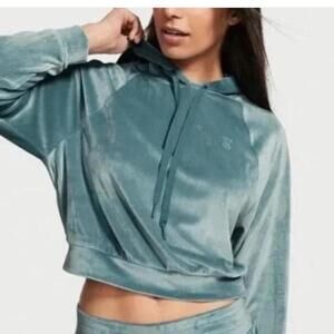Victoria's Secret On Point Ribbed Velour Hoodie XL